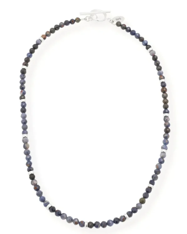Blue Sapphire Beaded Necklace