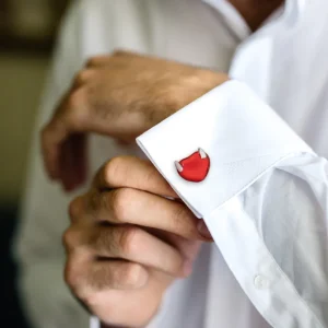 Heart with Horns Sterling Cufflinks