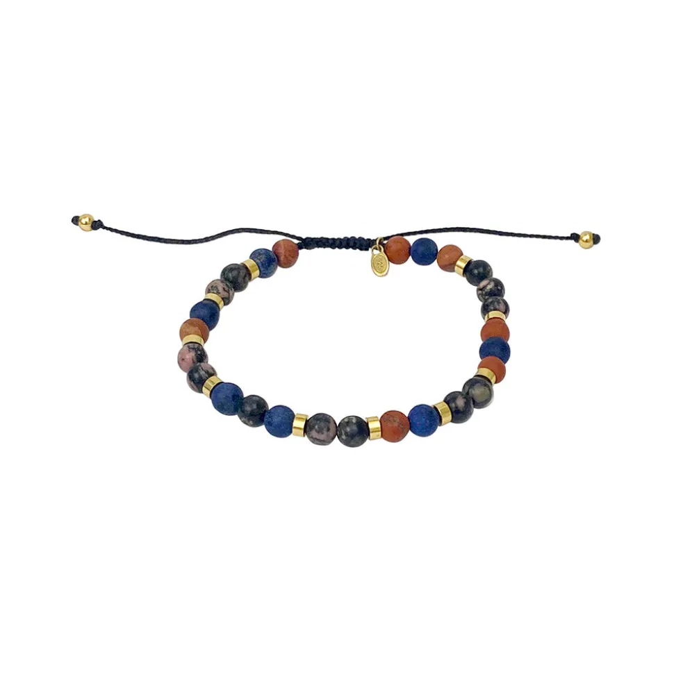 mm_mixed_color_bead_sterl_2.webp 8mm Mixed color Bead Sterling Pull Cord Bracelet