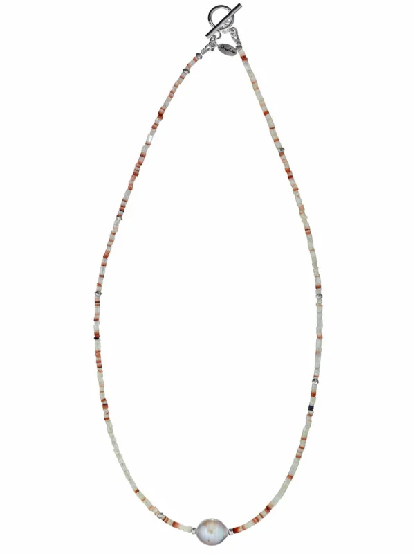 Pearl & Beaded Shells Necklace