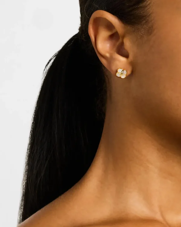 Petal Sterling Stud Earrings